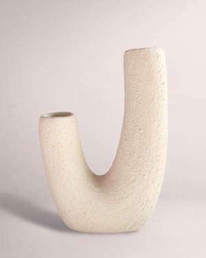 White Serenity Double Vase