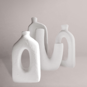 White Serenity Double Vase