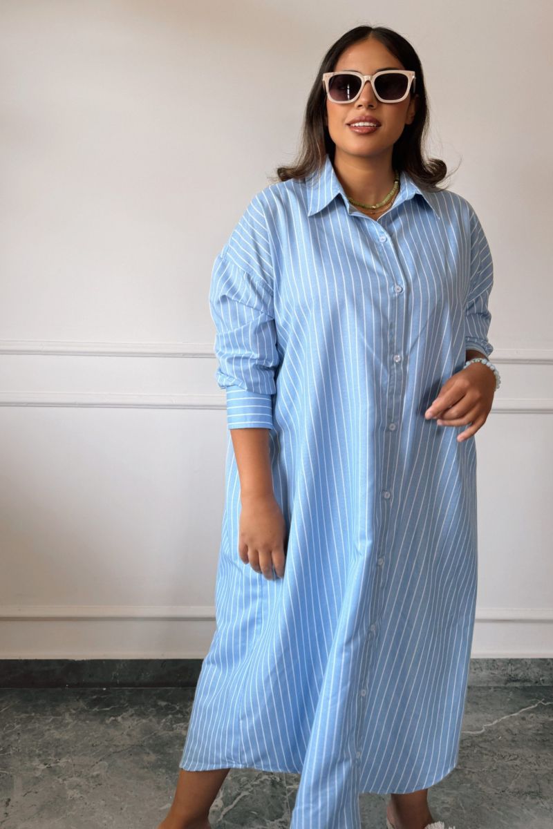 Light Blue Old Money Dress
