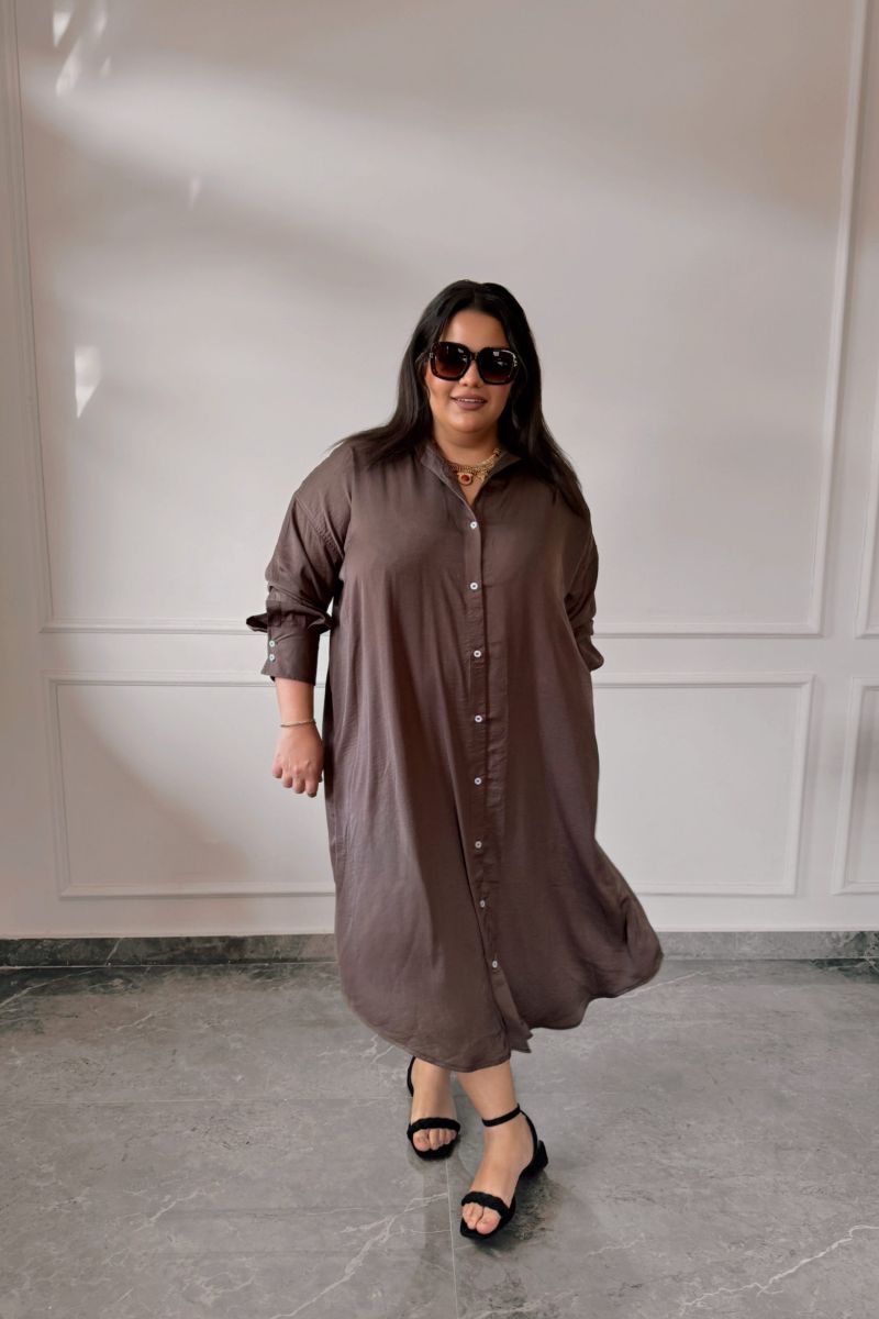 Brown Summer Essential Dress