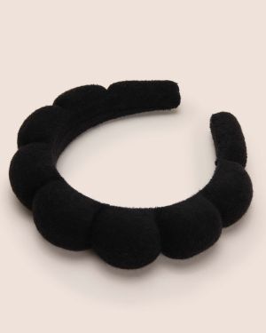 Black Cloud Velvet Headband